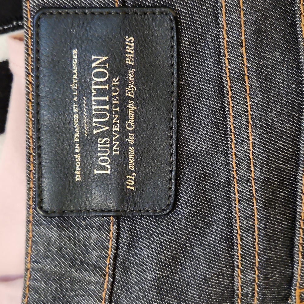 Louis Vuitton Denim Jeans Size 38 Italy Black Blue Gray